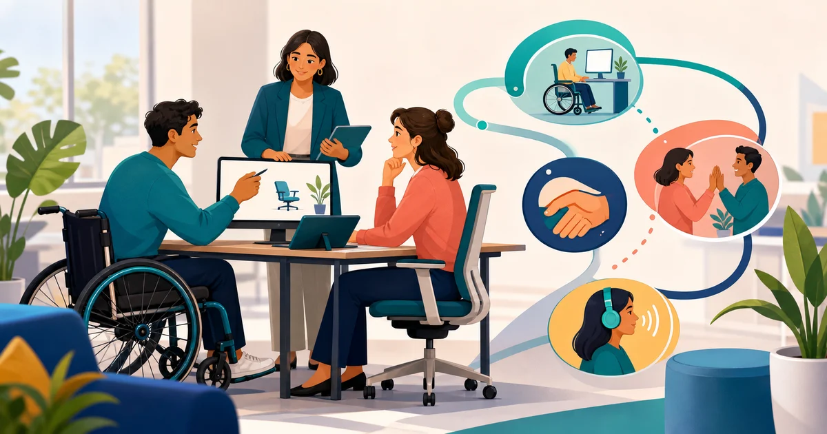 Ajustes razonables para trabajadores con discapacidad: flujo de solicitud y respuesta