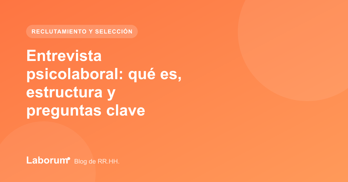 Entrevista psicolaboral: qué es, estructura y preguntas clave