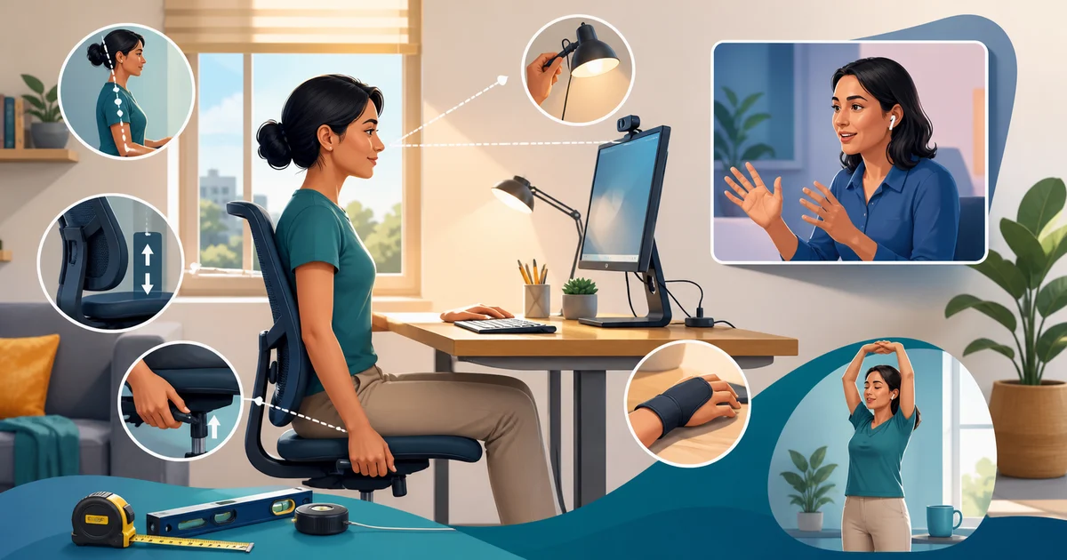 Ergonomía en teletrabajo: evaluación remota y evidencia de medidas preventivas