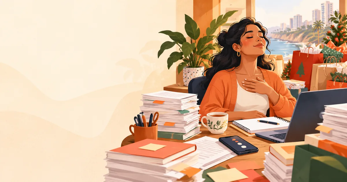 Estrés de fin de año en el trabajo: cómo manejarlo