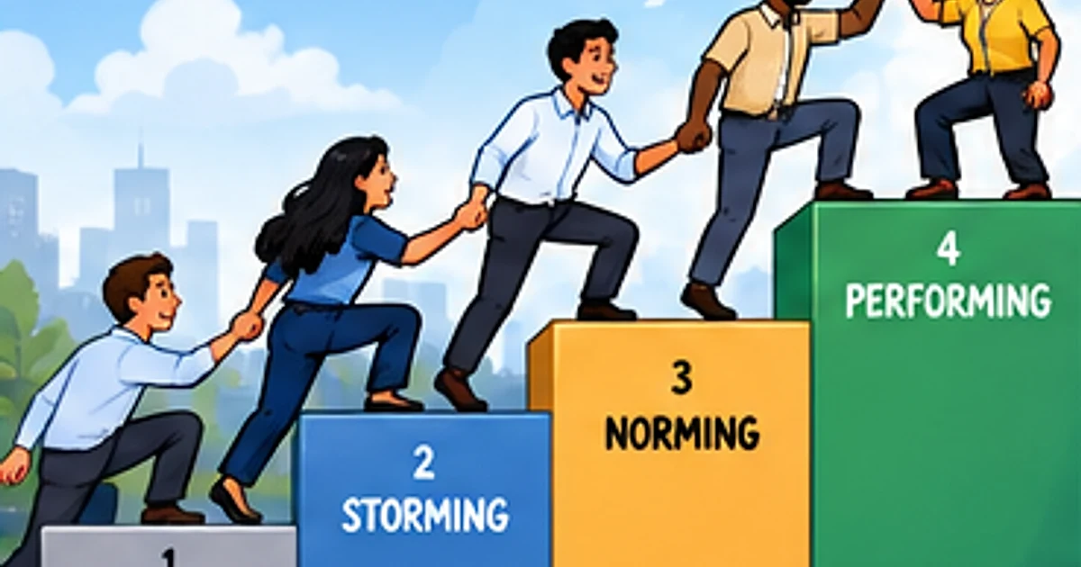 Etapas de desarrollo de un equipo: modelo de Tuckman