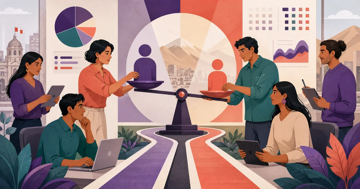 Brecha de ingreso laboral entre hombres y mujeres en Perú 2026