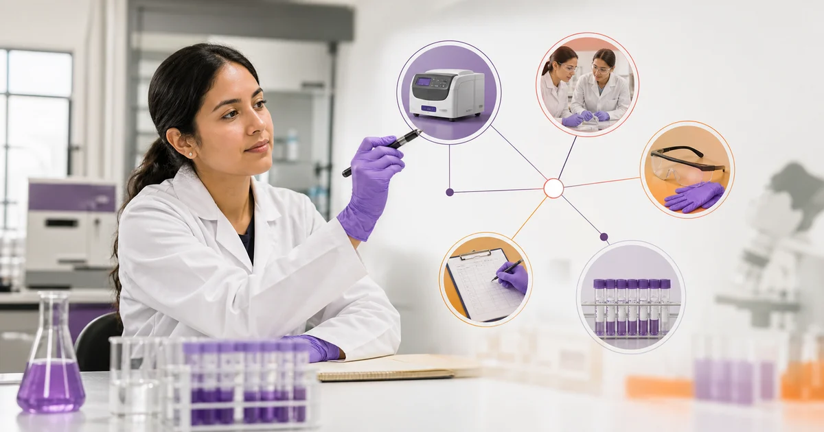 CV para laboratorio: matriz de competencias, equipos y trazabilidad